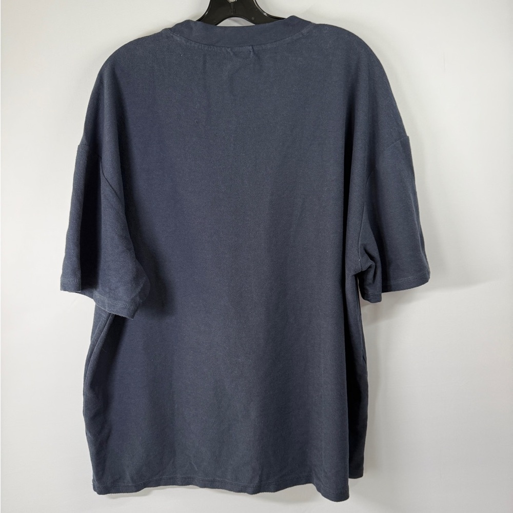 Cross Eyed Moose Navy Utility Pocket Tee Heavy Cotton Gorpcore Shirt XXL - Picture 5 of 5